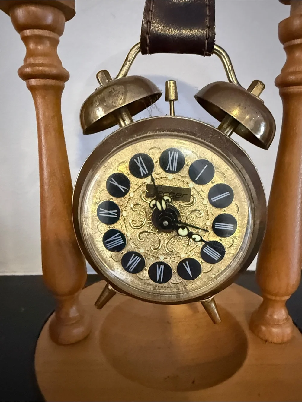 Brown and Gold Decorative Hanging Clock Stand - Unbranded